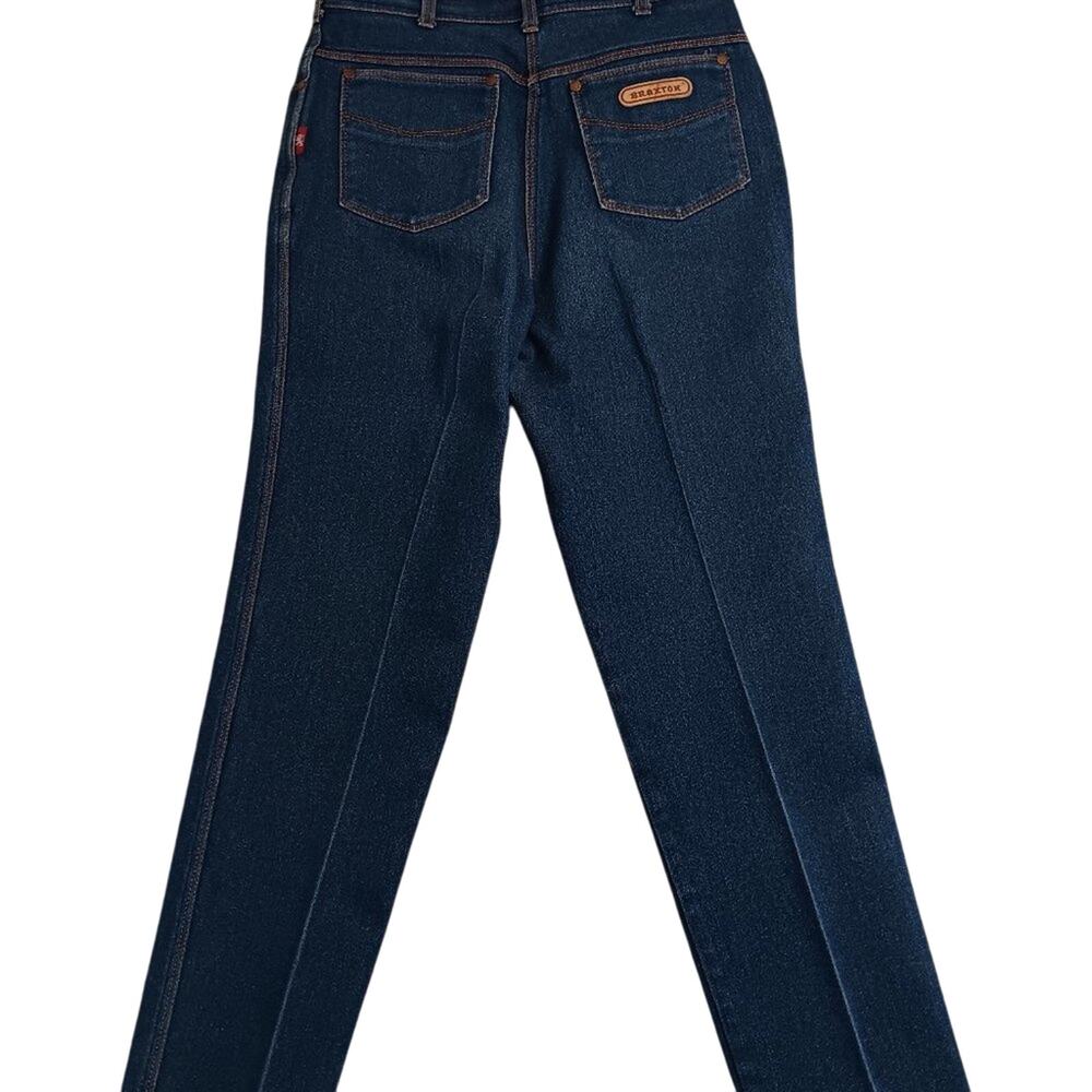 Vintage Braxton Stretch Jeans Womens 14 29"X29" Blue High Rise‎ Tapered Pressed